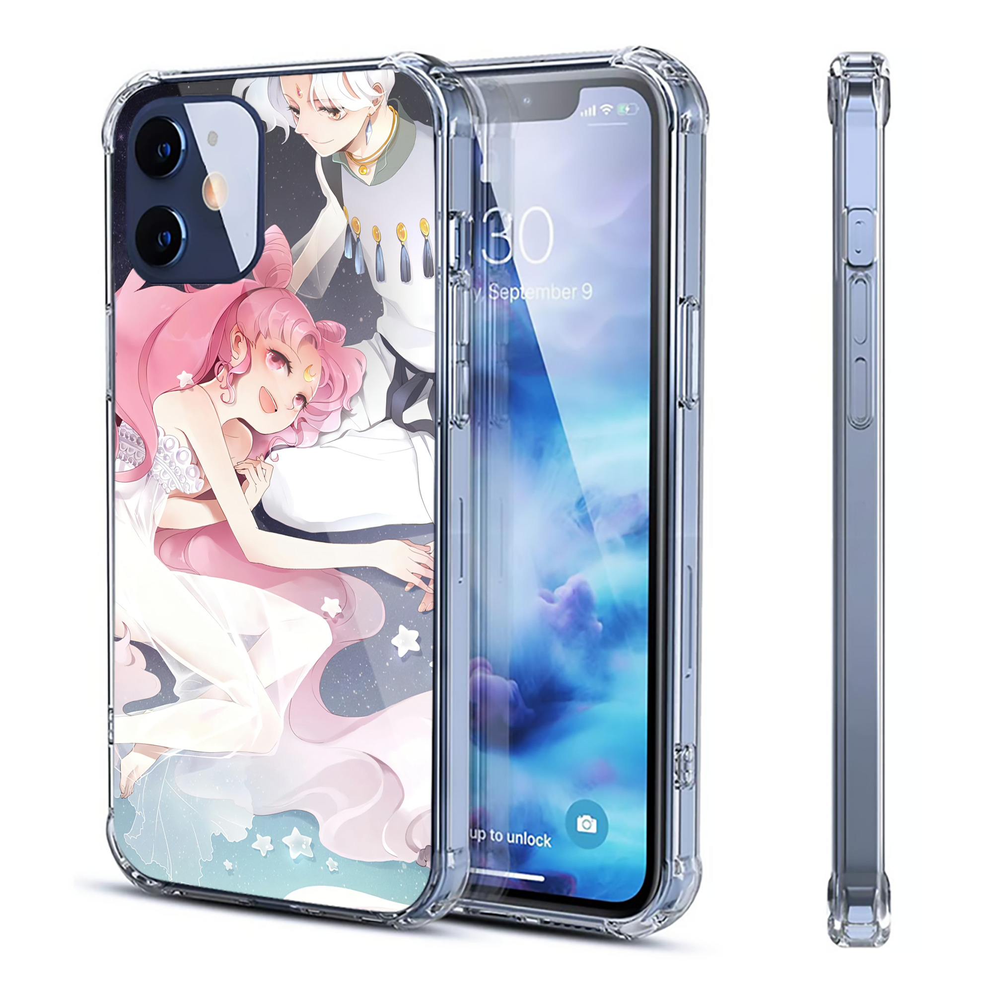 （画像用） 美少女戦士セーラームーン Sailor Moon 【iPhone 12シリーズ対応】透明スマホケース（クリアソフトケース）